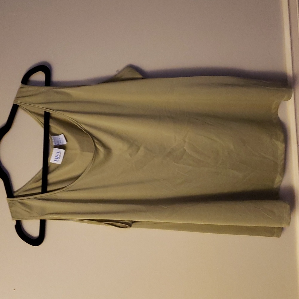 🟠Green SemiSheer Tank # Q